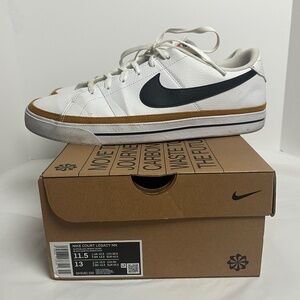 Nike Court Legacy Men's 11.5 Next Nature White Desert Ochre DH3162-100 White